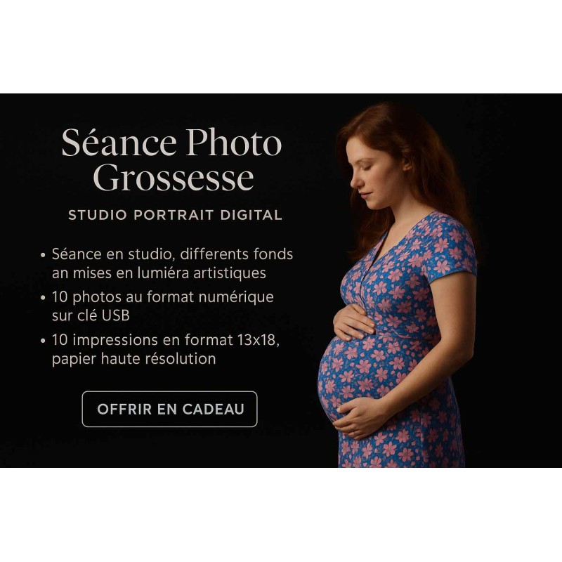 Séance Grossesse 10 photos en STUDIO