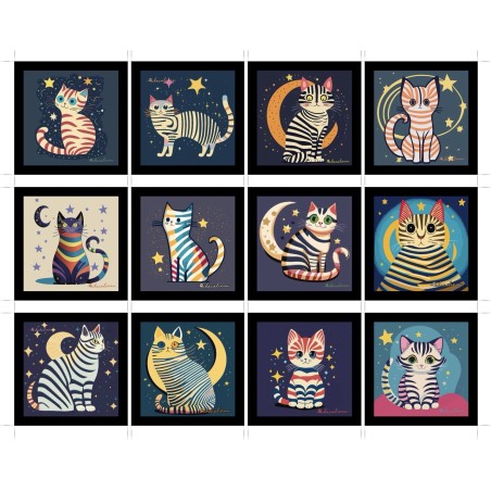 Réf. 0001 Magnets Chats en Coffret de 12