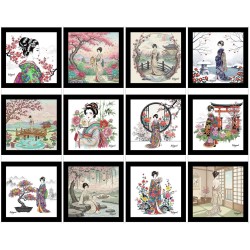 Magnets d'Asie en Coffret de 12 Magnets 001