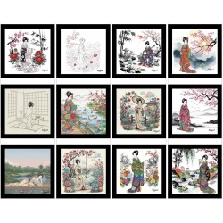 Magnets d'Asie en Coffret de 12 Magnets 002