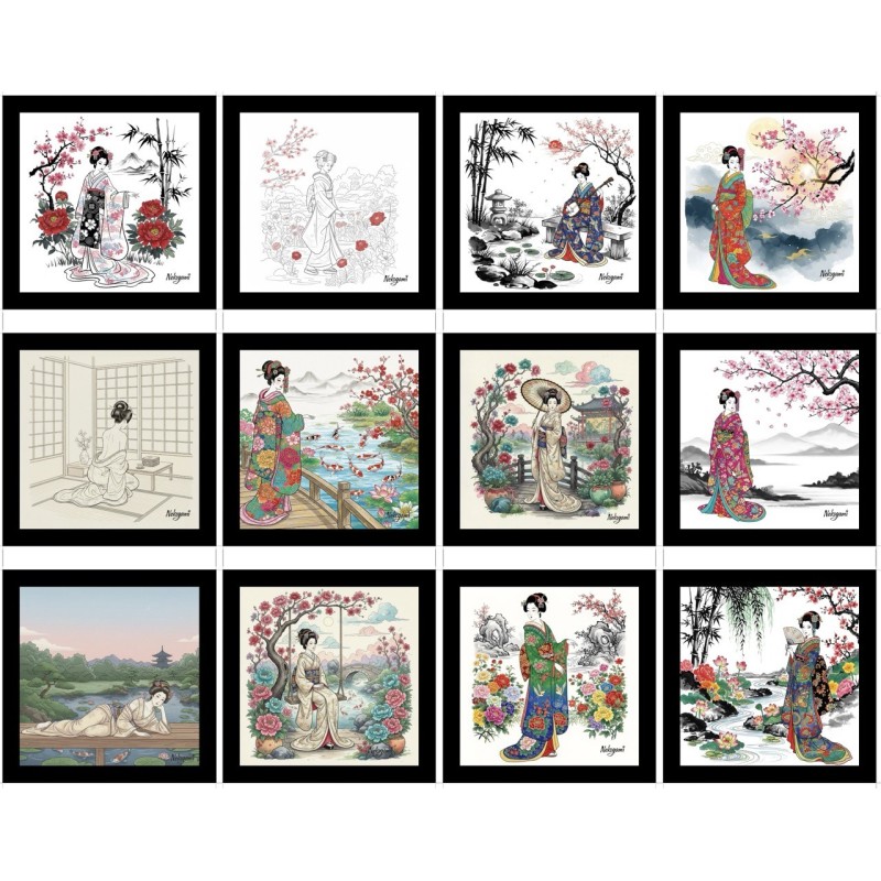 Magnets d'Asie en Coffret de 12 Magnets 002