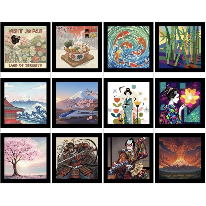 Magnets d'Asie en Coffret de 12 Magnets 003