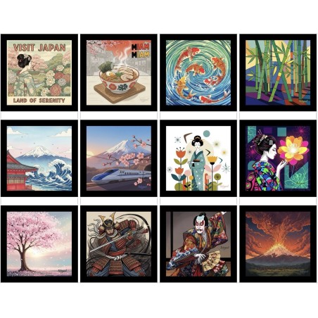 Magnets d'Asie en Coffret de 12 Magnets 003