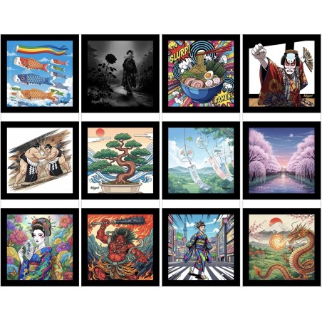 Magnets d'Asie en Coffret de 12 Magnets 004
