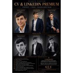 Séance Photo CV & LinkedIn Premium – 3 portraits
