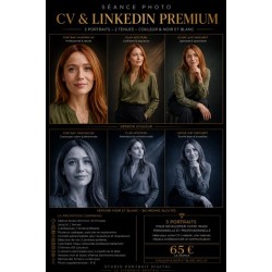 Séance Photo CV & LinkedIn Premium – 3 portraits