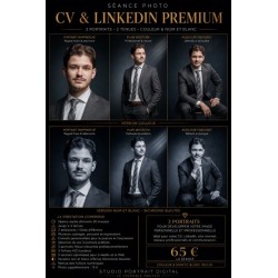 Séance Photo CV & LinkedIn Premium – 3 portraits