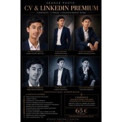 Séance Photo CV & LinkedIn Premium – 3 portraits