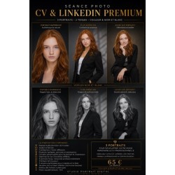 Séance Photo CV & LinkedIn Premium – 3 portraits