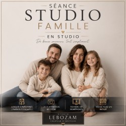 SÉANCE STUDIO FAMILLE EN STUDIO – 5 PHOTOS