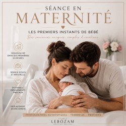 SÉANCE EN MATERNITÉ LES PREMIERS INSTANTS DE BÉBÉ
