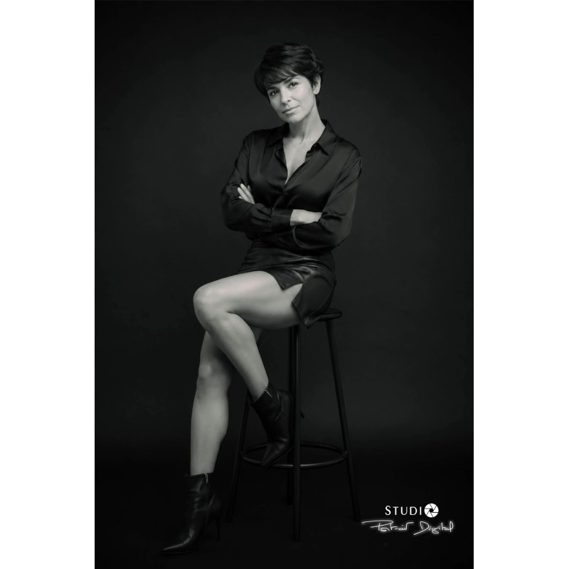 Portrait à deux présenté pour la séance Studio Couple au Studio Lebozam