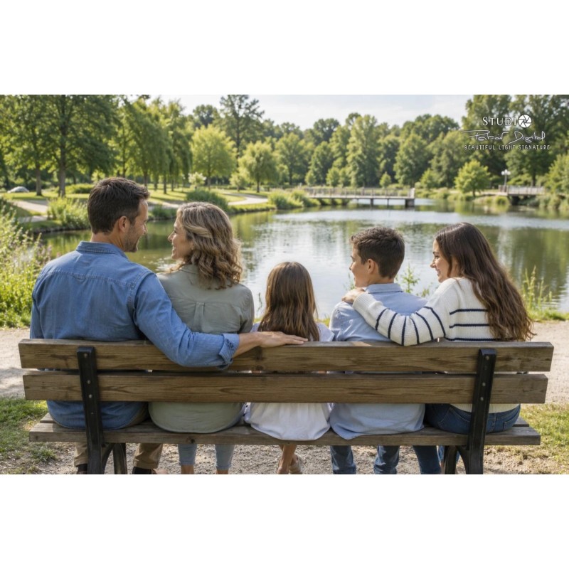 Portrait de famille en extérieur — Studio Lebozam