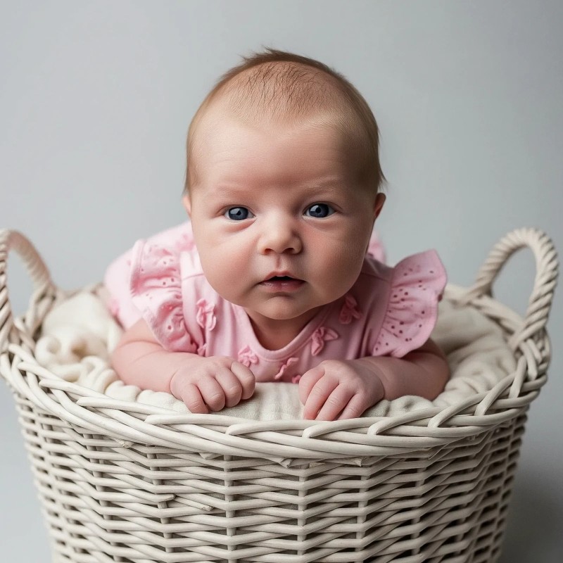 Portrait présenté pour la séance Bébé ou Nouveau-né au Studio Lebozam