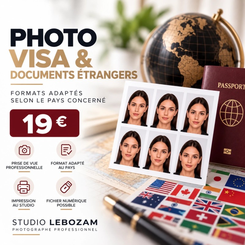 Photographie principale de la fiche produit PrestaShop – Visa & documents étrangers – Studio Lebozam