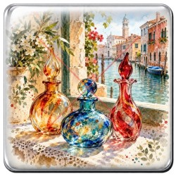 Murano Flacons en verre souffle