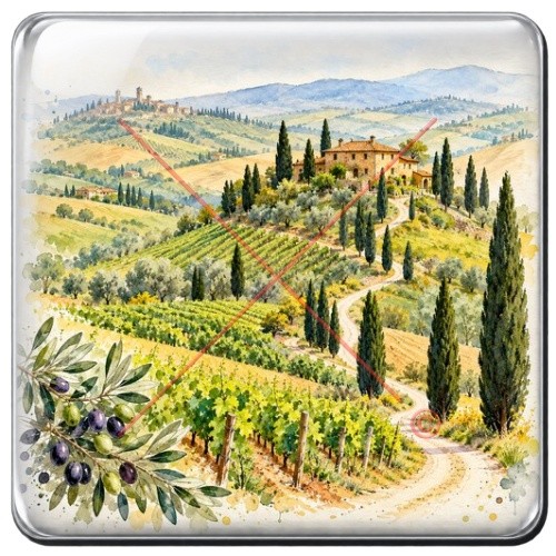 Toscane Collines et cypres