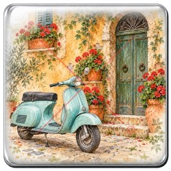 Vespa Facade fleurie