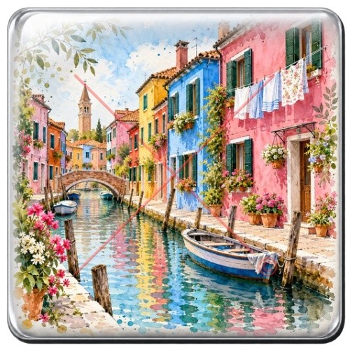 Burano Maisons colorees