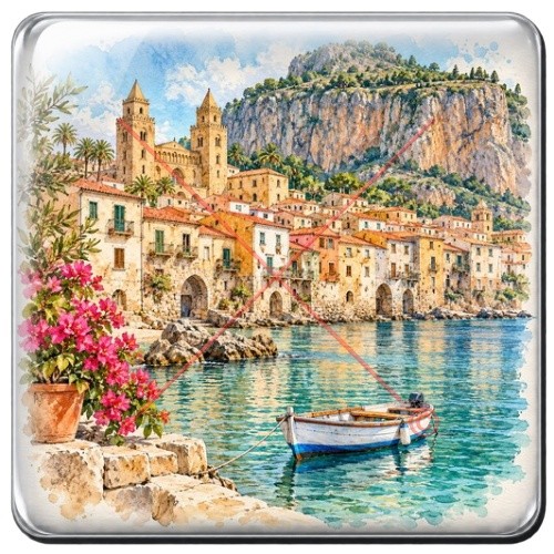 Cefalu Port et cathedrale