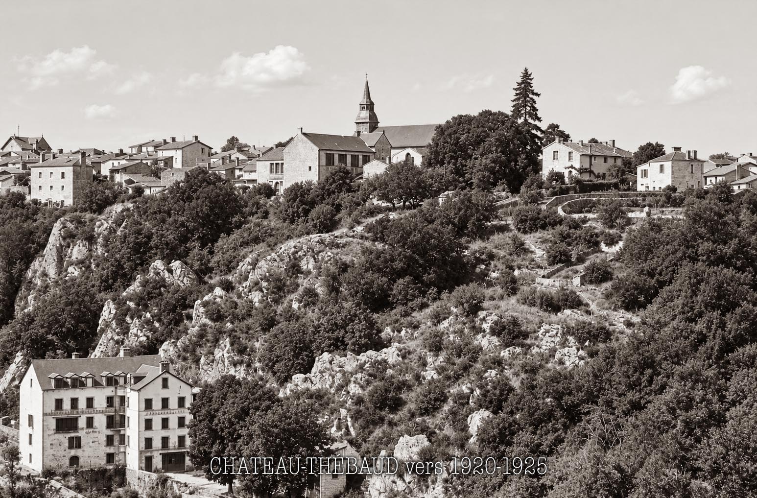 Photographie historique de Château-Thébaud — Studio Lebozam