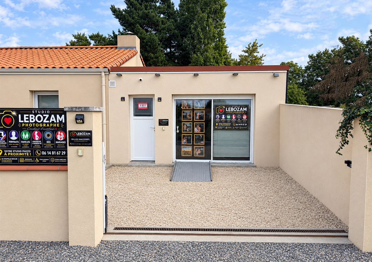 Vue extérieure du Studio Lebozam à La Chapelle-Heulin