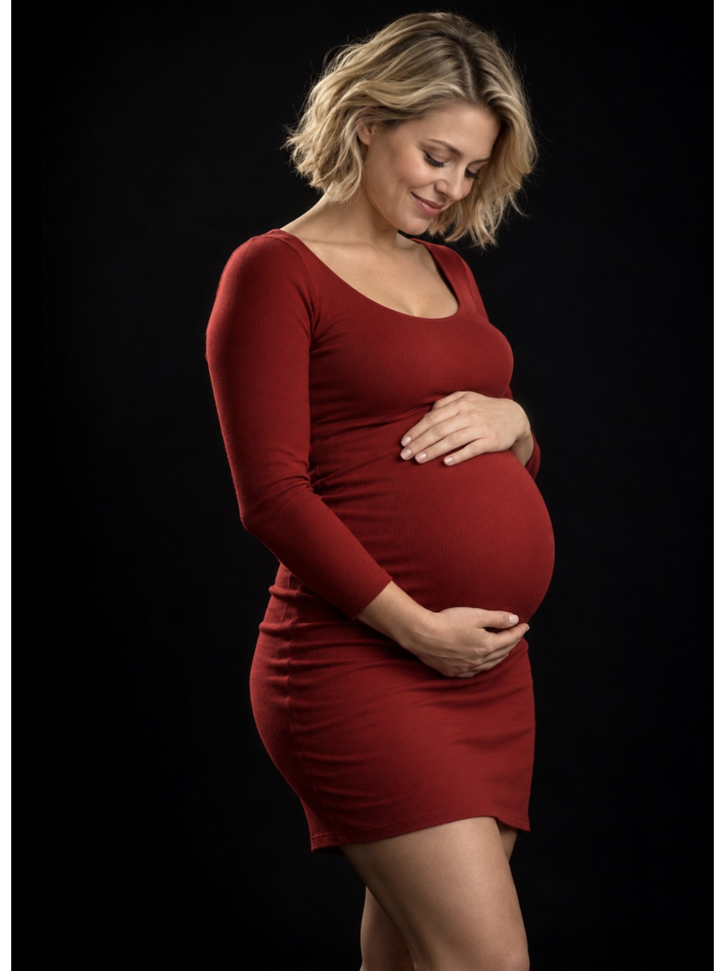 Portrait professionnel féminin en noir et blanc — Studio Lebozam